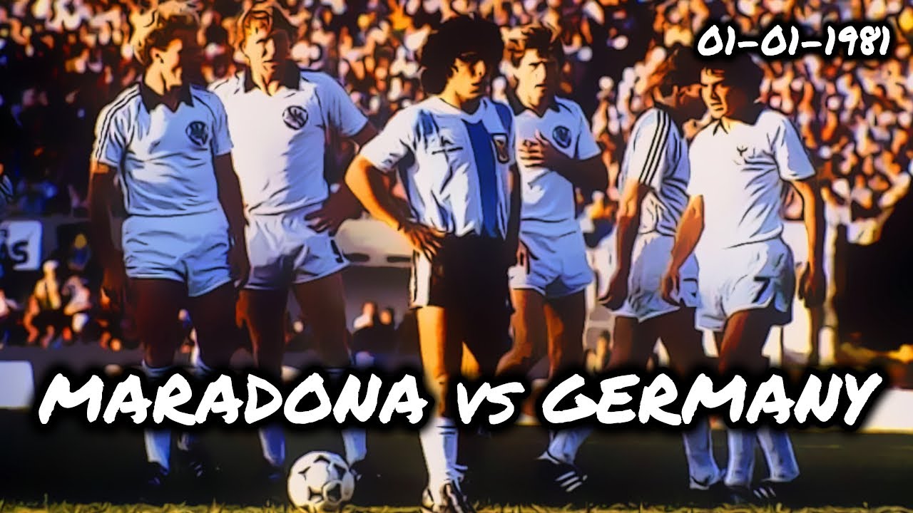 Young Prodigy DIEGO MARADONA Battles Against WEST GERMANY! (January 1981)