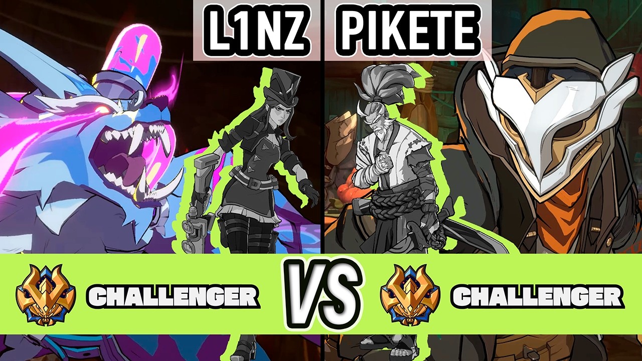 2XKO ▰ L1Nz (Caitlyn / Warwick) vs Pikete (Yasuo / Ekko) ▰ High Level Gameplay