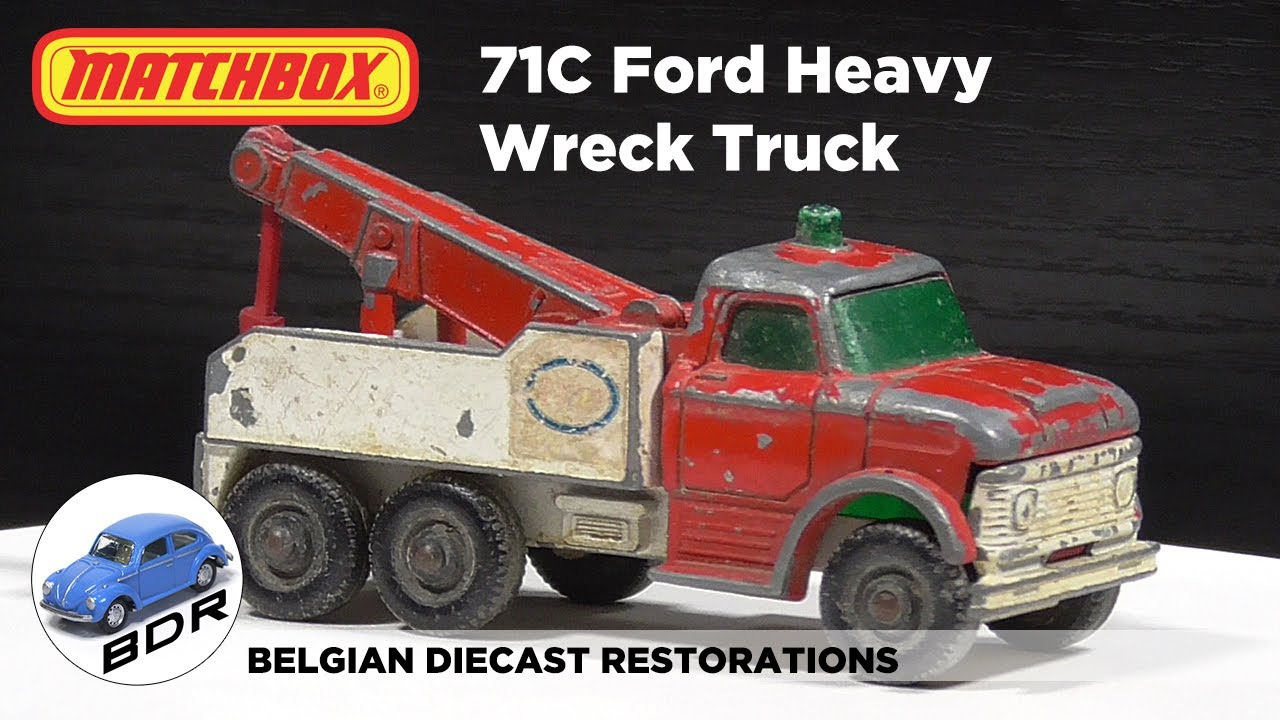 Matchbox 71C Ford Heavy Wreck Truck Diecast Restoration