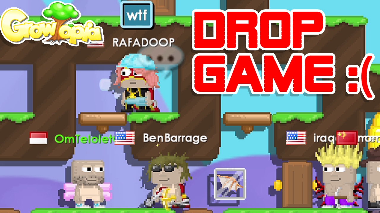 DROP GAME! SEE WHAT HAPPENS NEXT! | GROWTOPIA