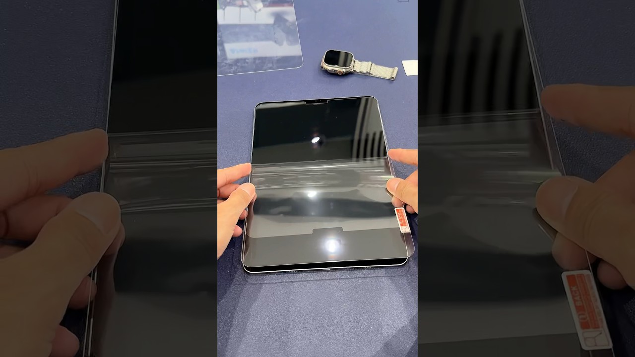 Apple iPad Pro 11 inch M2 Screen Protector - HD Transparent Tempered Glass #shorts