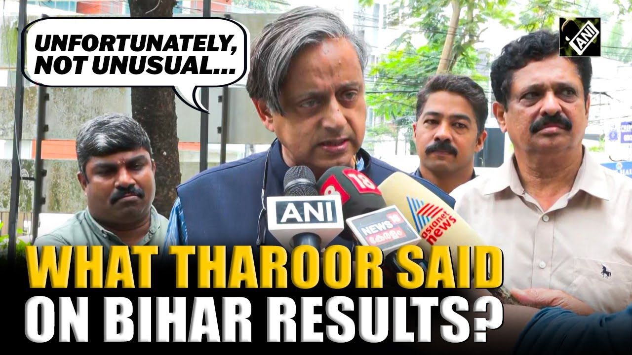&ldquo;Unfortunately, not unusual&hellip;&rdquo; Shashi Tharoor&rsquo;s first reaction to Bihar Election results