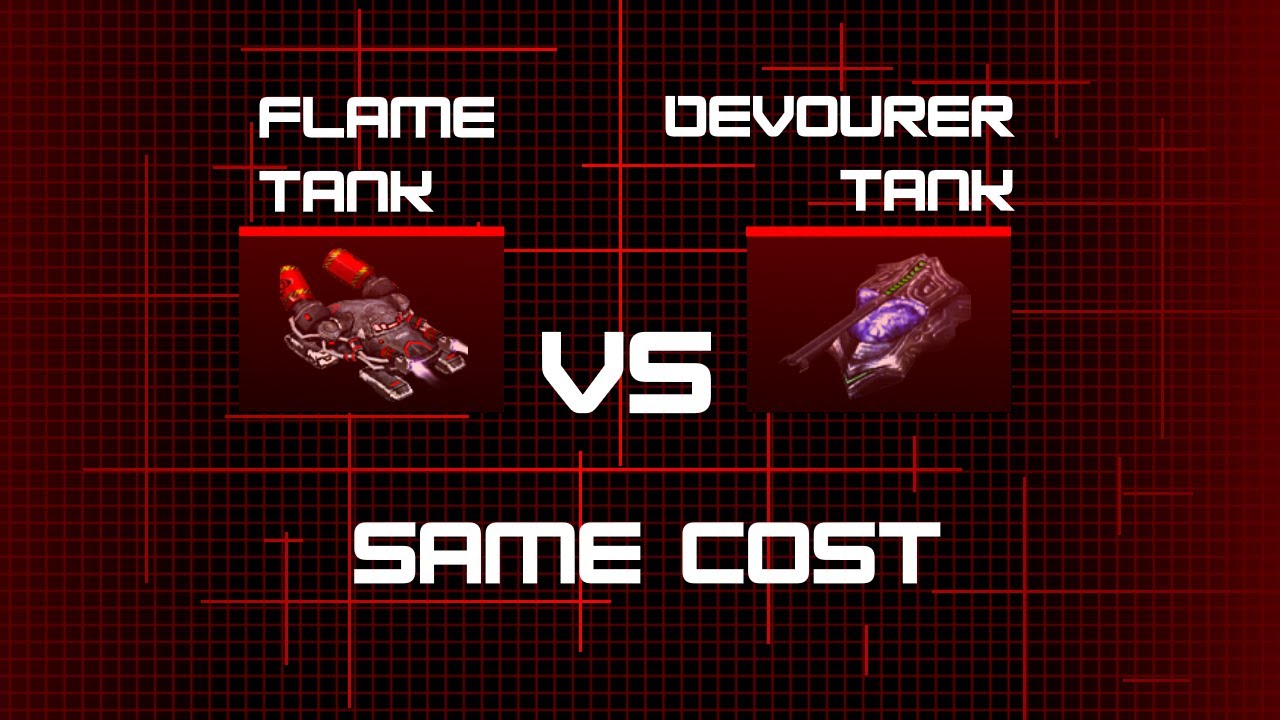 Flame Tank vs Devourer - Same Cost (C&C 3: KW)