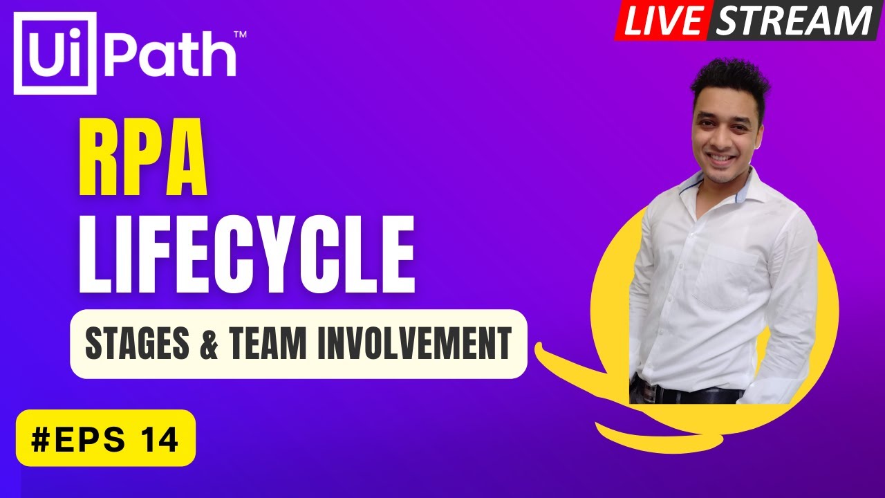 🔴14. LIVE - UiPath | RPA Lifecycle | Stages and Teams Involvement | PDD | SDD | Documents Etc.