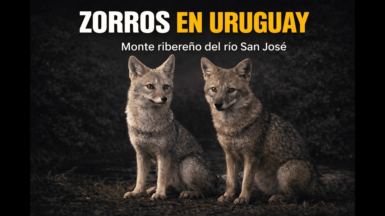 ¿Sabías que en Uruguay existen dos tipos de zorros? |Monte ribereño del río San José | Fauna Uruguay
