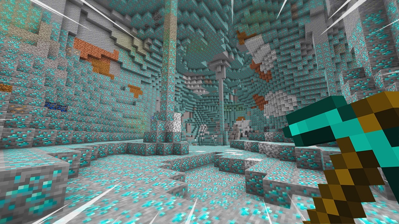 FINDING SO MANY DIAMONDS IN ONE CAVE IN MINECRAFT! (Minecraft Survival Ep4)