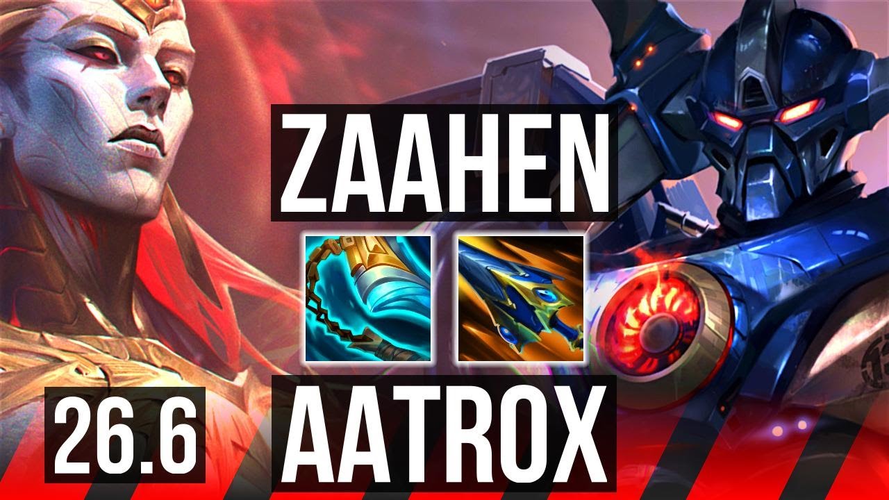 ZAAHEN vs AATROX (TOP) | Perfect KDA: 13/0/5 | KR Master | 26.6