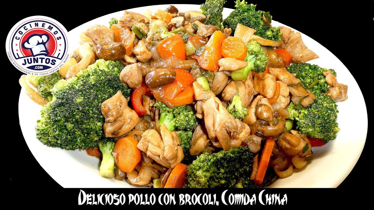 Delicioso pollo con brócoli 🥦 Comida china