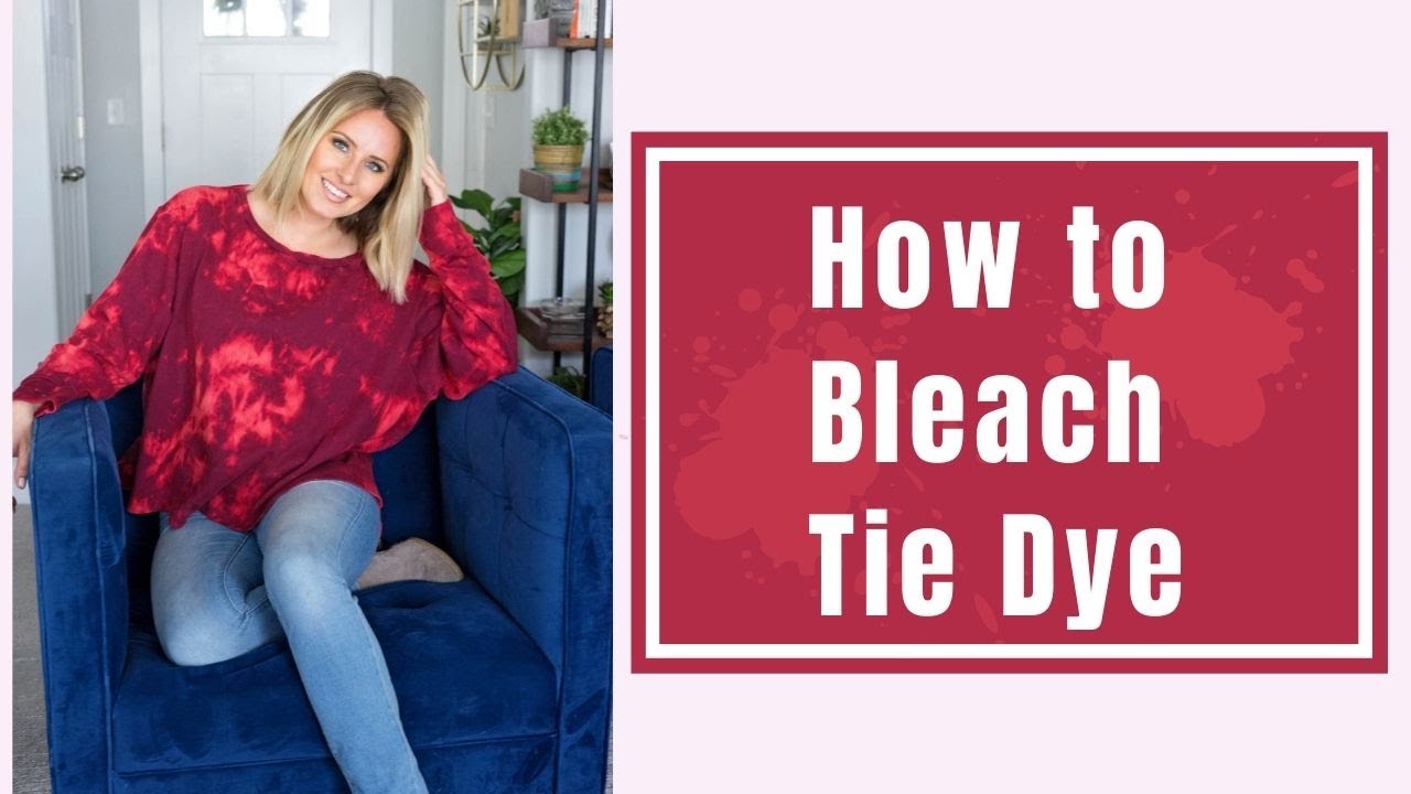 How to Reverse Tie Dye // Tie Dye with Bleach Step by Step Tutorial