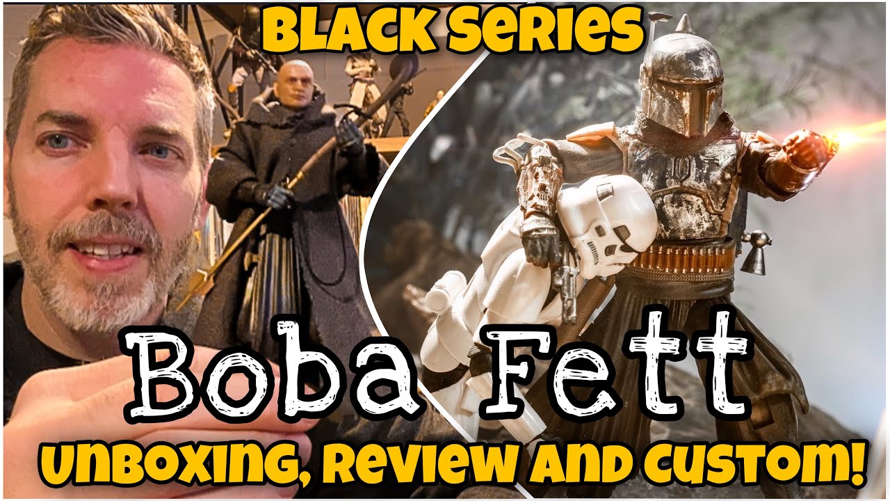Tython Boba Fett Black Series Figure unboxing and review PLUS Custom Tutorial