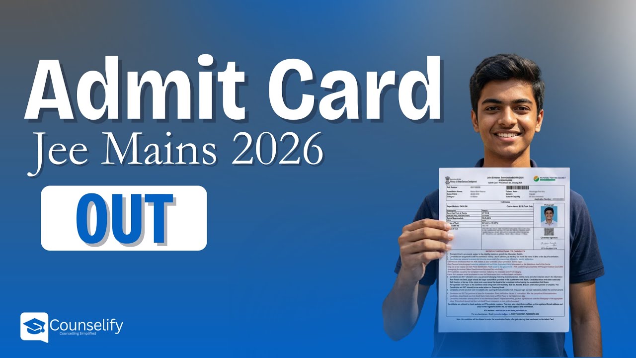 JEE Main 2026 Admit Card Out! ✅ How to Download JEE Mains 2026 Admit Card Step by Step 📄