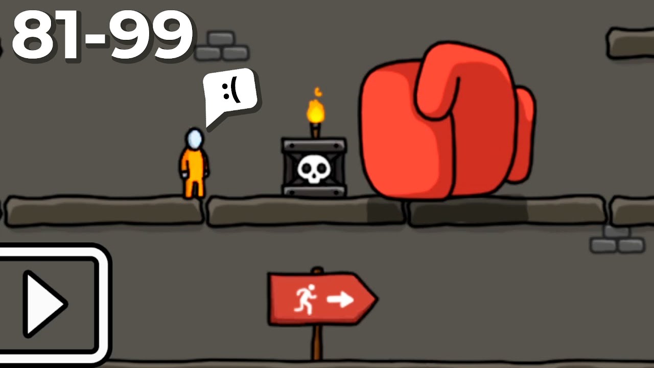 One Level 3 Stickman Jailbreak Gameplay Walkthrough 81-99 Levels (Android, IOS)