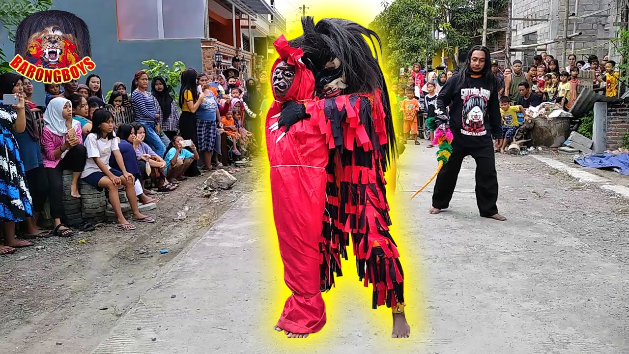 RITUAL POCONGAN & ATRAKSI DEWA API || Pentas Barongan Satrio Joyo live Ngeluk || BarongBoys