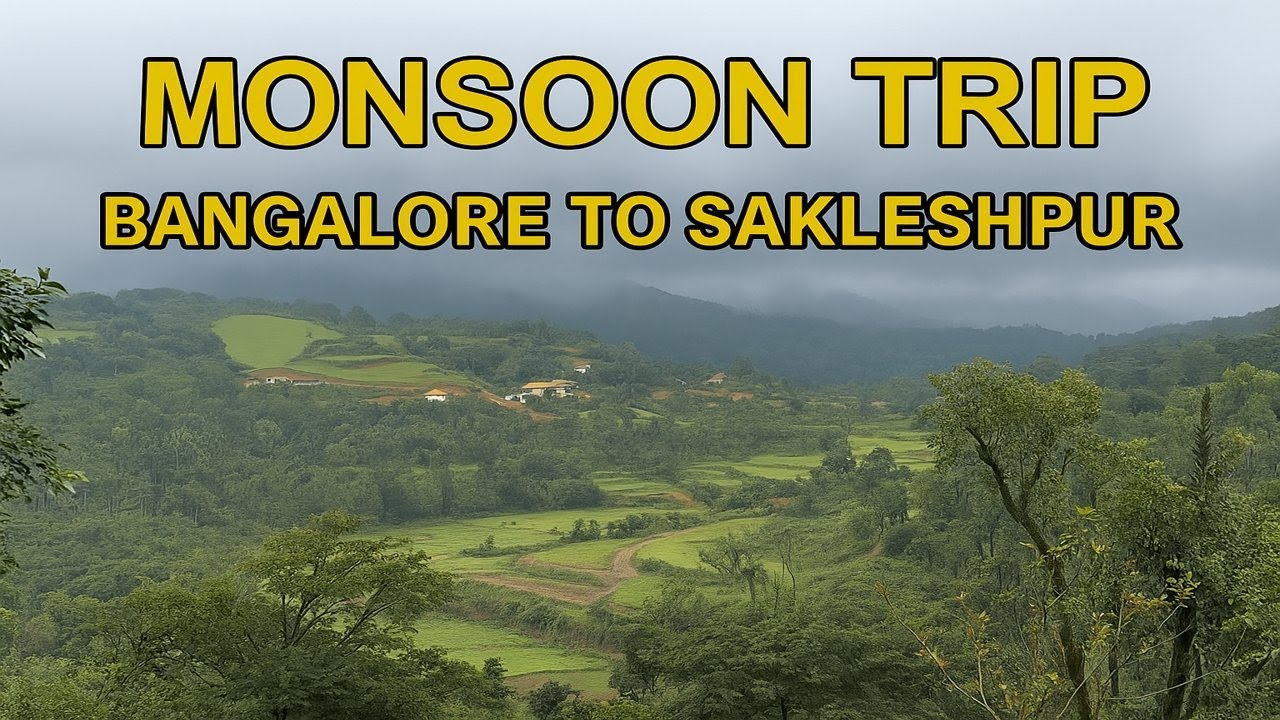Bangalore to Sakleshpur Road Trip | Shettihalli Church | Mookanana Resort | Bisle View Point 🌧️🌿🚗