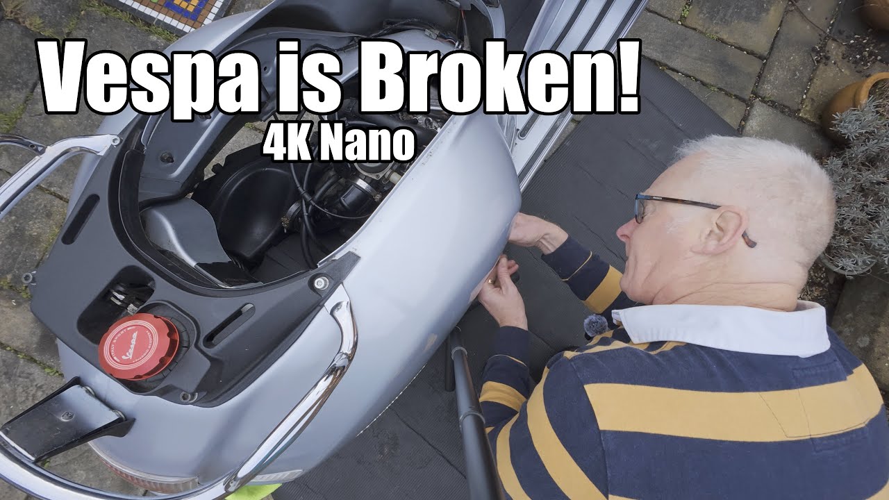 Скутер Vespa сломался! 4K Nano