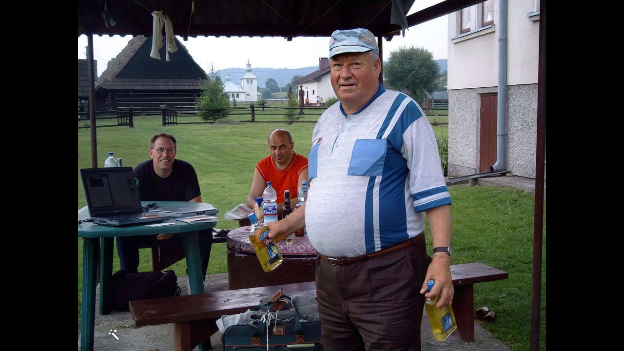 Lemkos in Poland and US 2004 Zyndranowa Museum - Lemko Garments - Teodor Gocz & Bill Jula  @LemkoHUB