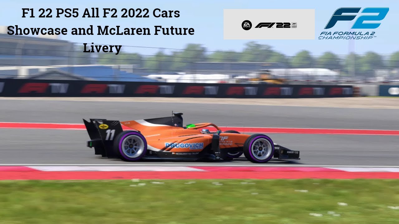 F1 22 PS5 All F2 2022 Cars Showcase and McLaren Future Livery