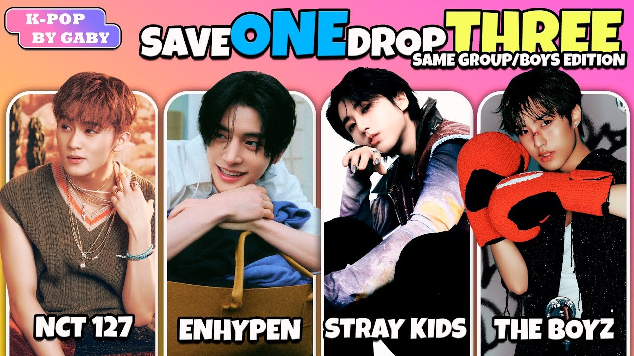 SAVE ONE DROP THREE | SAME GROUP & BOY GROUPS EDITION | KPOP GAME