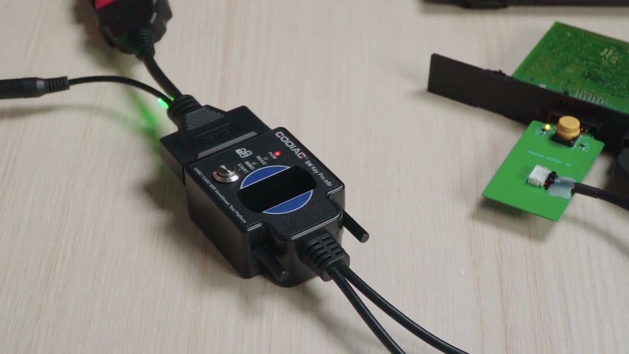 Xhorse VVDI2 program BMW CAS3 key with Godiag CAS3 Semi Smart Test Platform