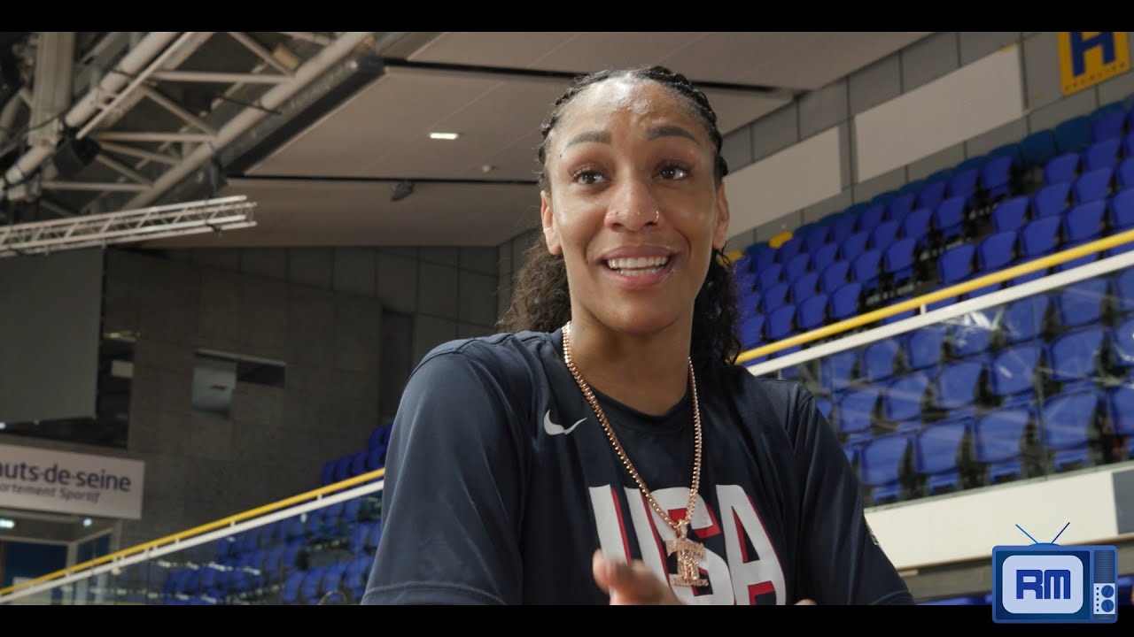 A'ja Wilson Team USA media availability | Aug. 6