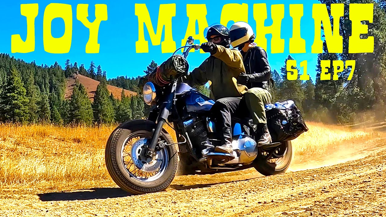 Couple Camping with a Motorcycle and No Tent
