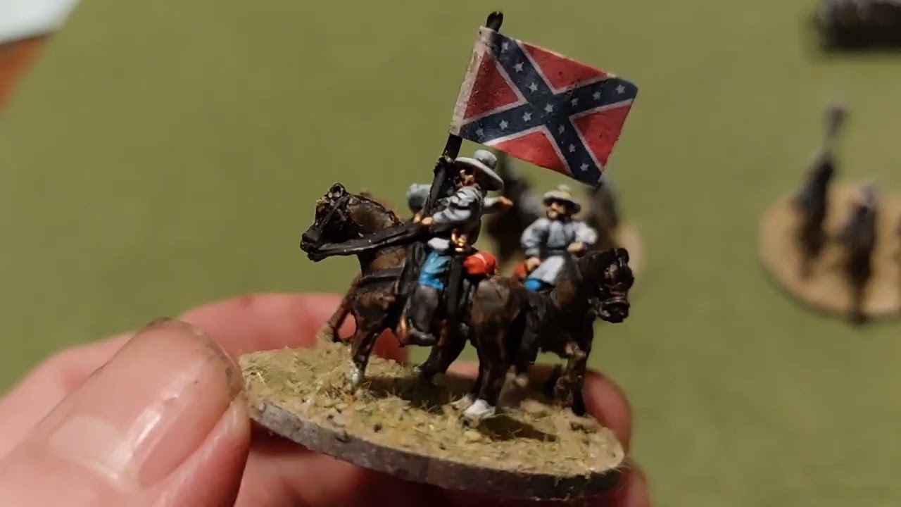 Peter Pig and Kallistra scale comparison for Epic ACW painted as Confederates