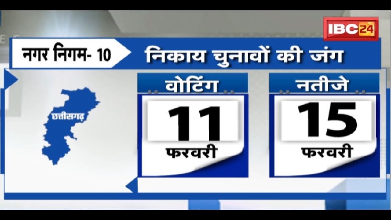 CG Election 2025:छत्तीसगढ़ में नगरीय निकायों की वोटिंग 11 फरवरी को तो 3 चरणों में होंगे पंचायत चुनाव