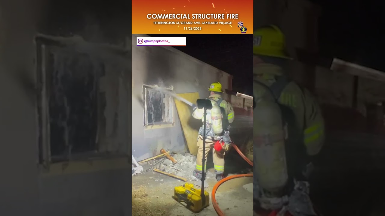 Single-story Commercial Building Fire in Lakeland Village