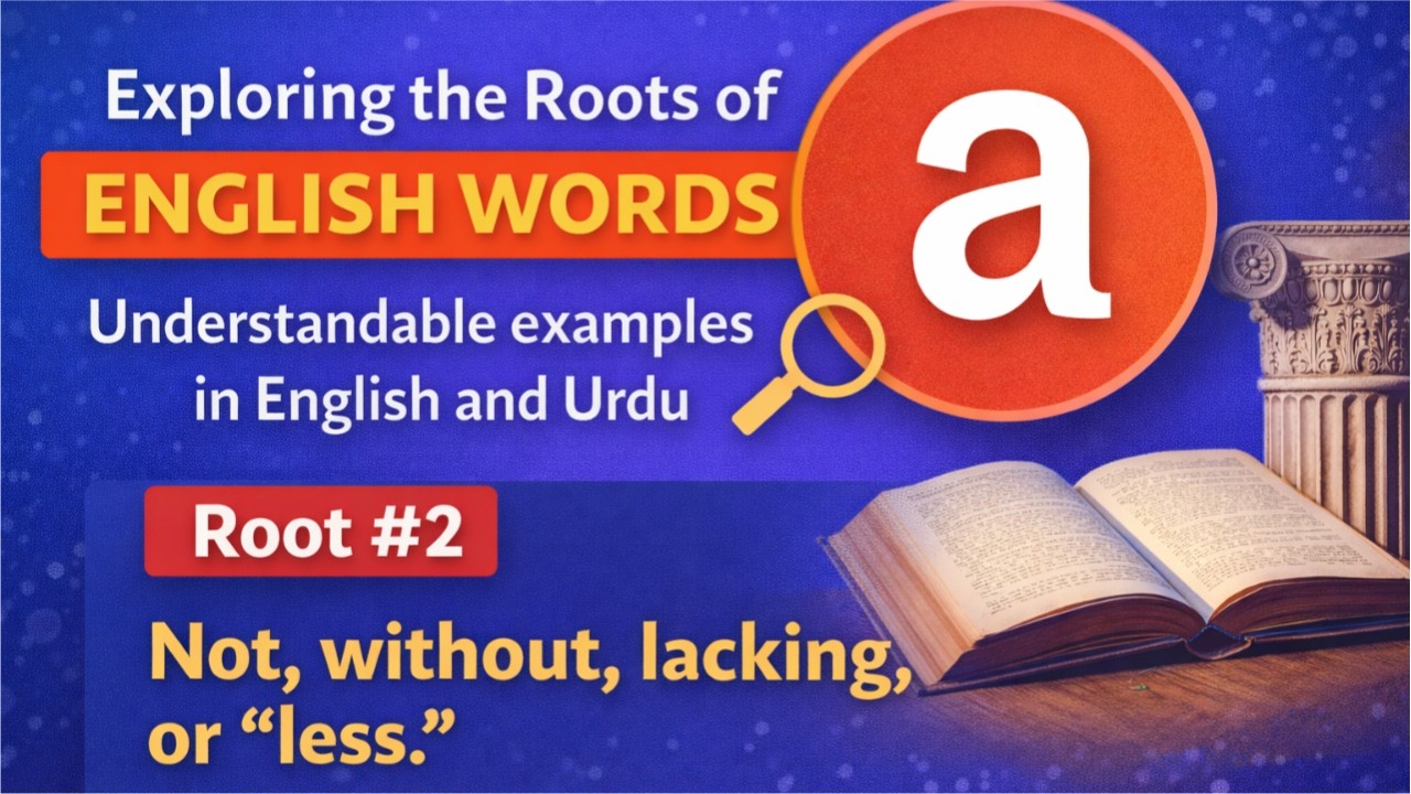 Exploring the Roots of English Language | a | Understandable examples in English and Urdu |