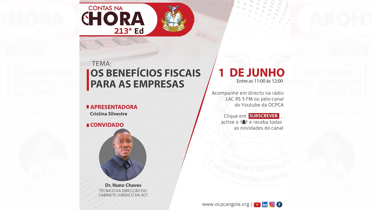 Contas na Hora (Edição 213) Tema: Os benefícios fiscais para as empresas (1ª Parte).