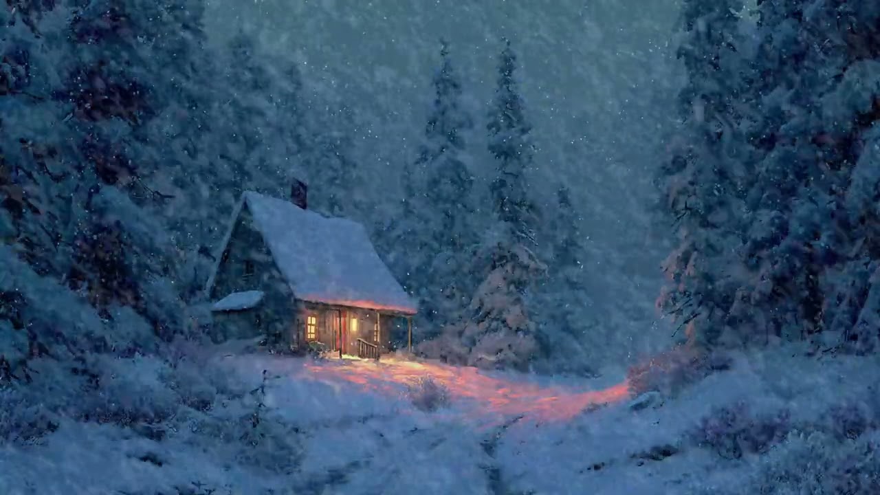 🌬️ Heavy Blizzard Winds Around Mountain Cabin | Deep Focus Calm Meditation Stress Relief Study Work