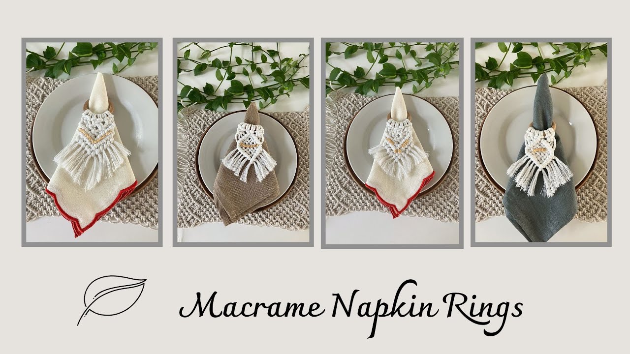 Boho Chic Dining: Macramé Napkin Rings DIY Tutorial