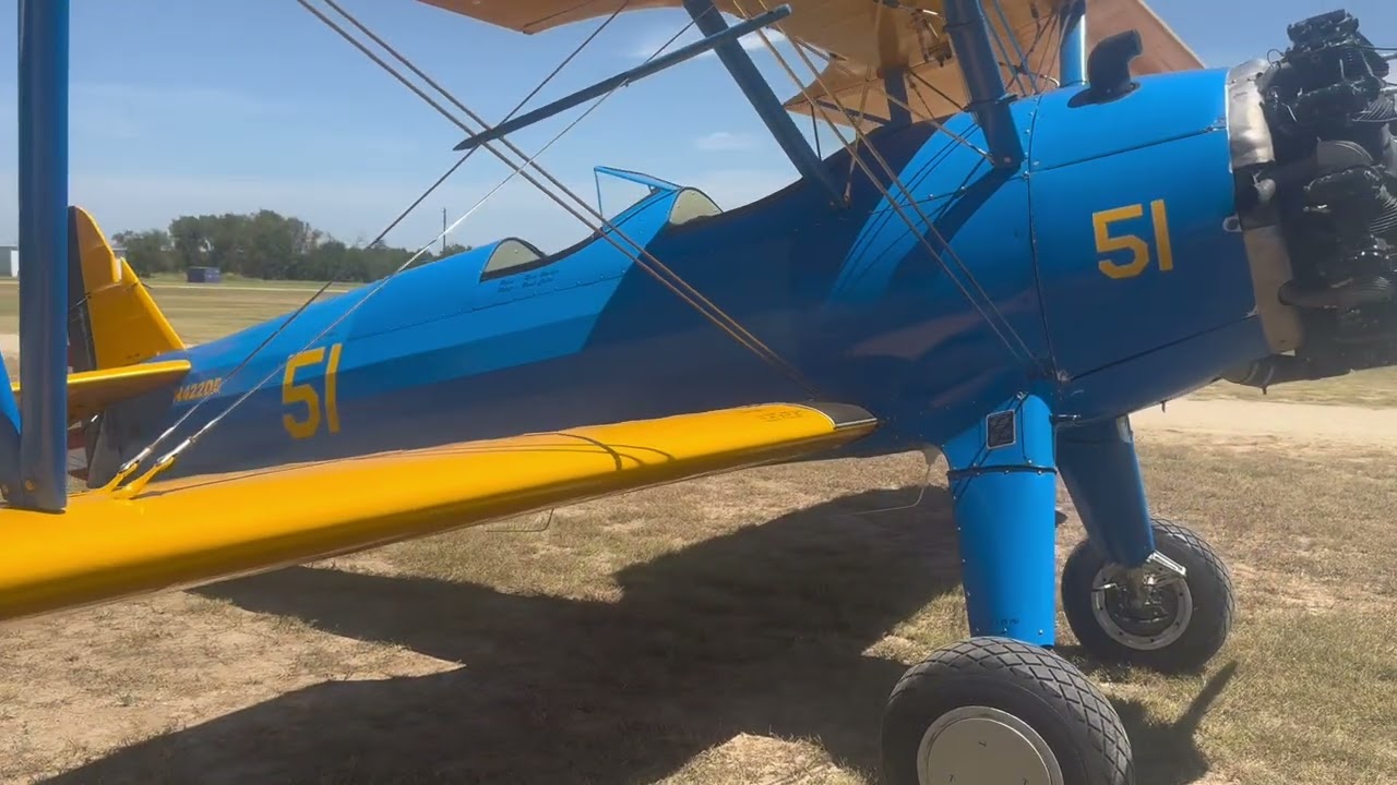 PT-17 Stearman Biplane Walkaround | Cowboy&rsquo;s Vintage Wings | Zuehl Airport, Marion Texas