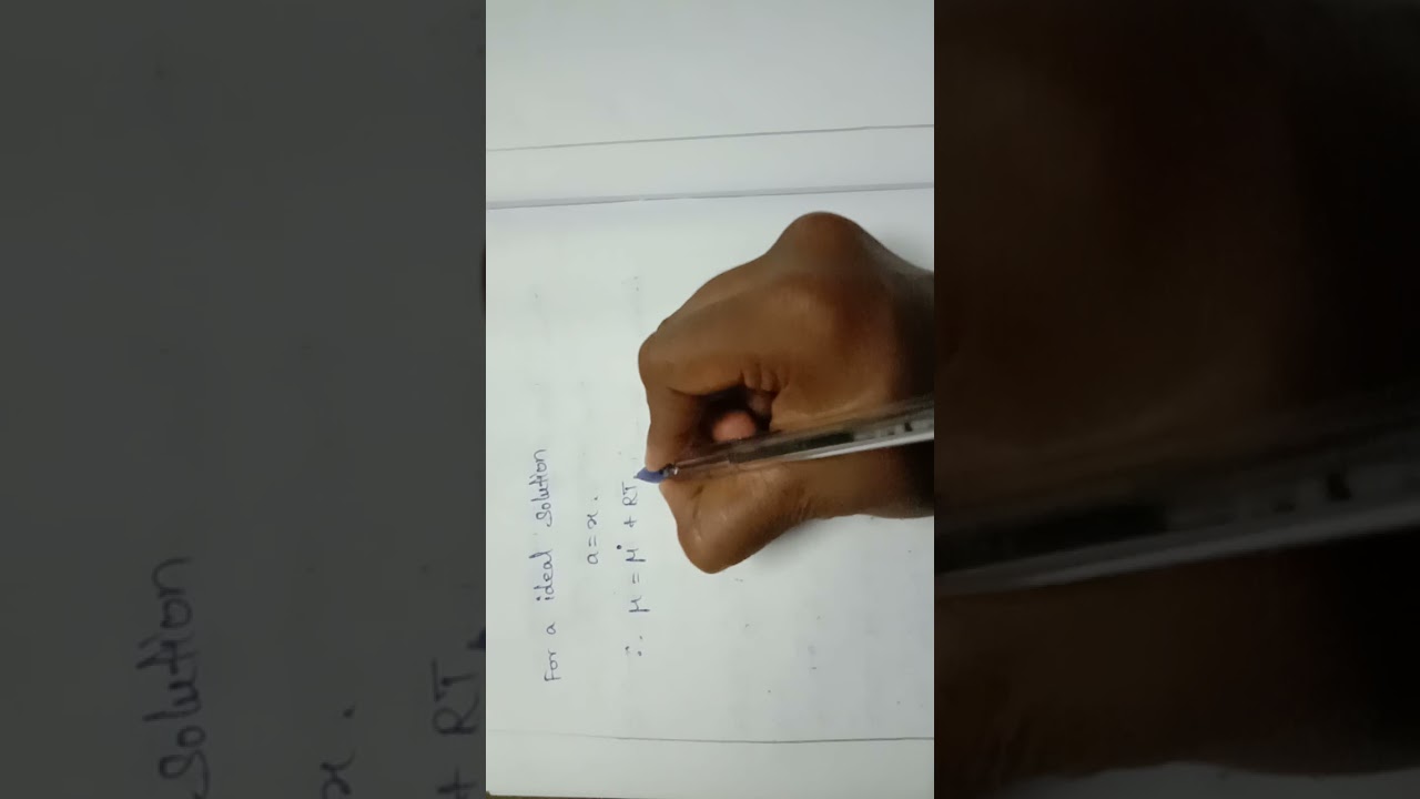 Thermodynamics of ideal Solutions/Gibbs free energy change of mixing (∆Gmix)