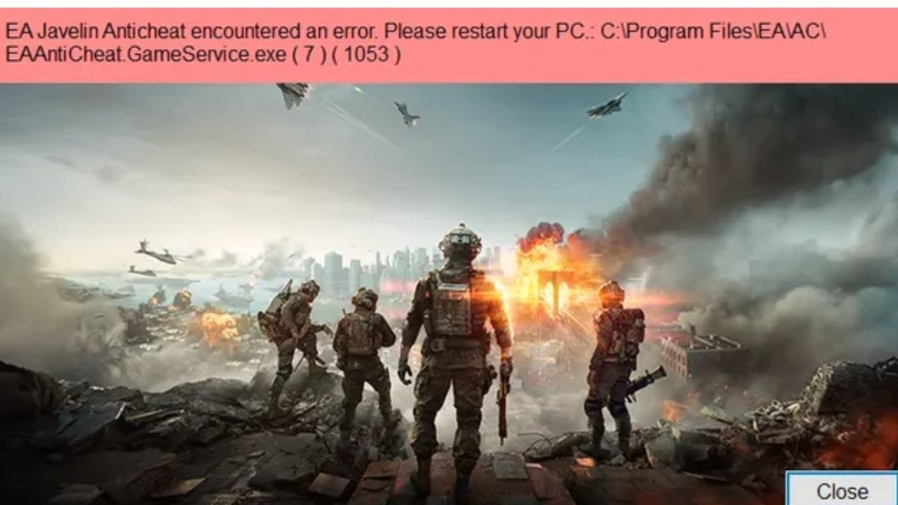 Как исправить ошибку EA с кодом (7) (1053)?