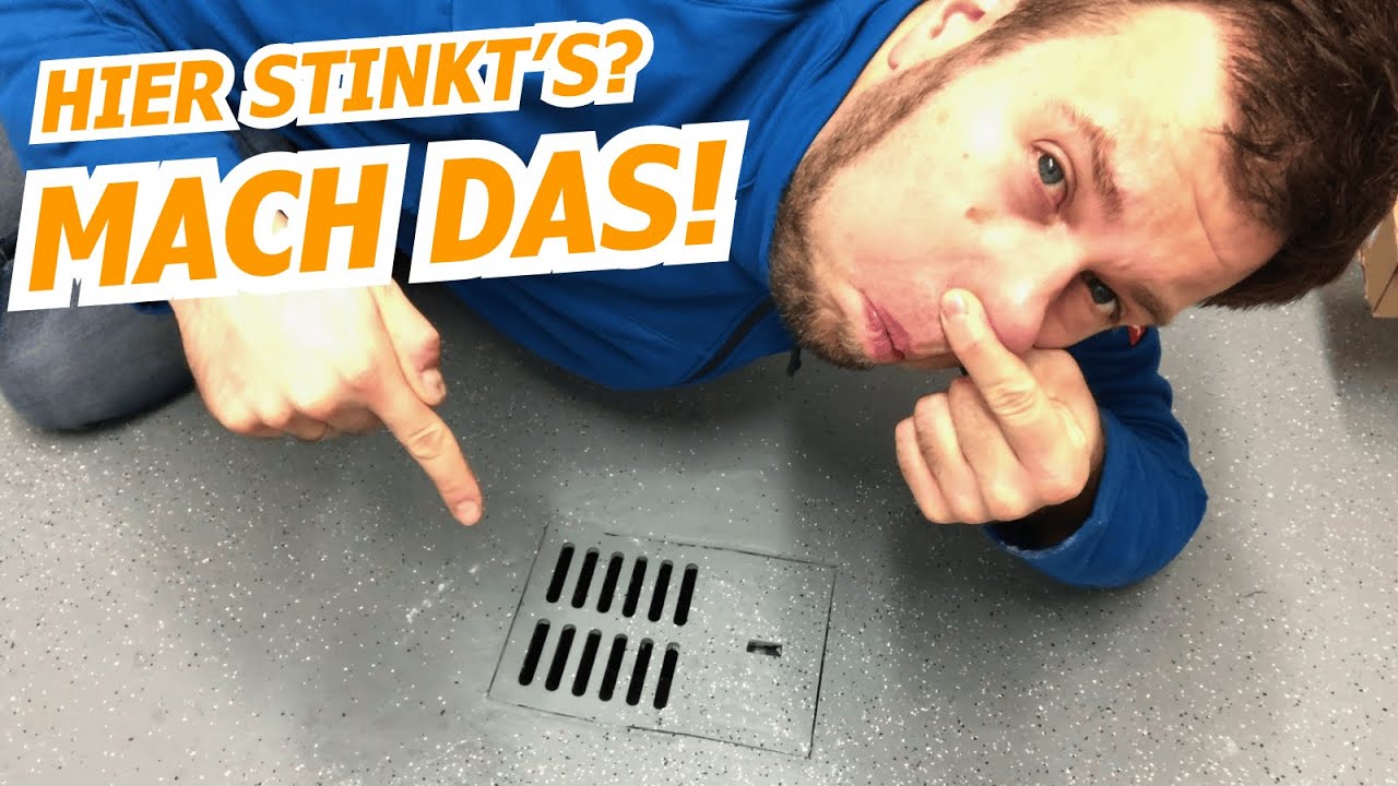 Abfluss in Keller, Garage oder draußen reinigen: So geht's!