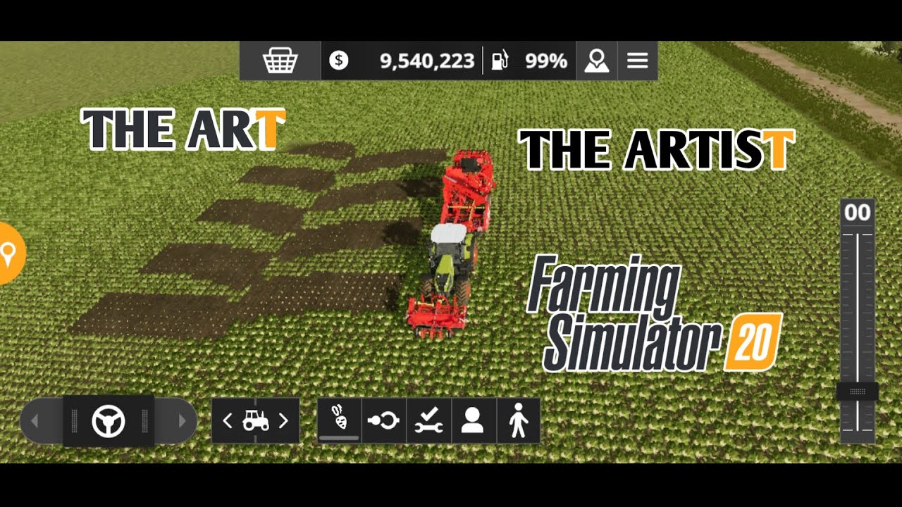 farming simulator 20 FS20 | ARTIST WORKER NEW BUG AND LARGE TRACTOR TIRE FOOTPRINT