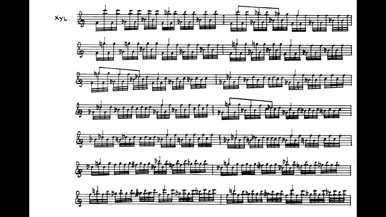 Alan Hovhaness - Fantasy on Japanese Wood Prints for Xylophone & Orch., Op. 211 (1965) [Score-Video]