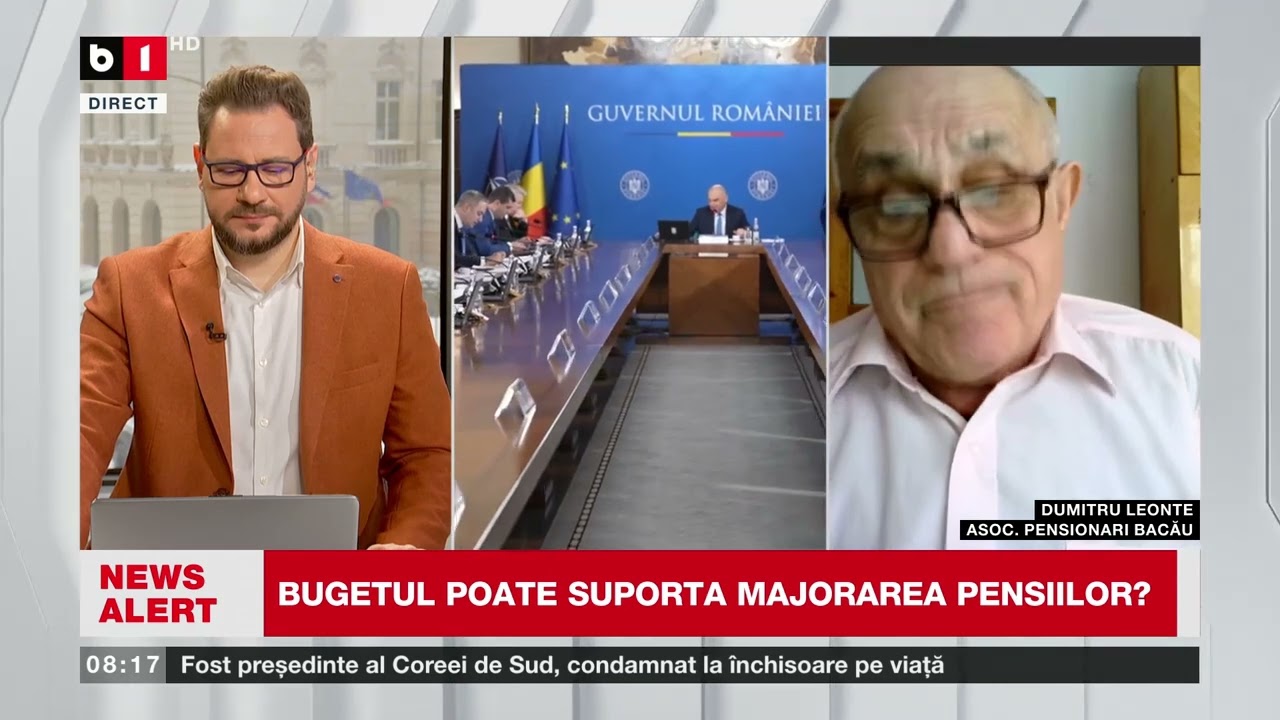 CÂND CRESC PENSIILE TOATE CALCULELE. D. LEONTE, ASOC  PENSIONARI BACĂU, CU DETALII_Știri B1TV_21febr