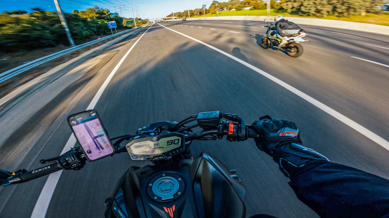 Riding with Grom Rider. Pt.1 | YAMAHA MT-07 AKRAPOVIC [4K]