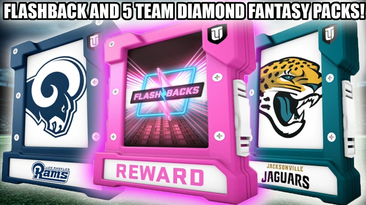 FLASHBACK PACK AND 5 TEAM DIAMOND FANTASY PACK OPENING! | MADDEN 19 ULTIMATE TEAM