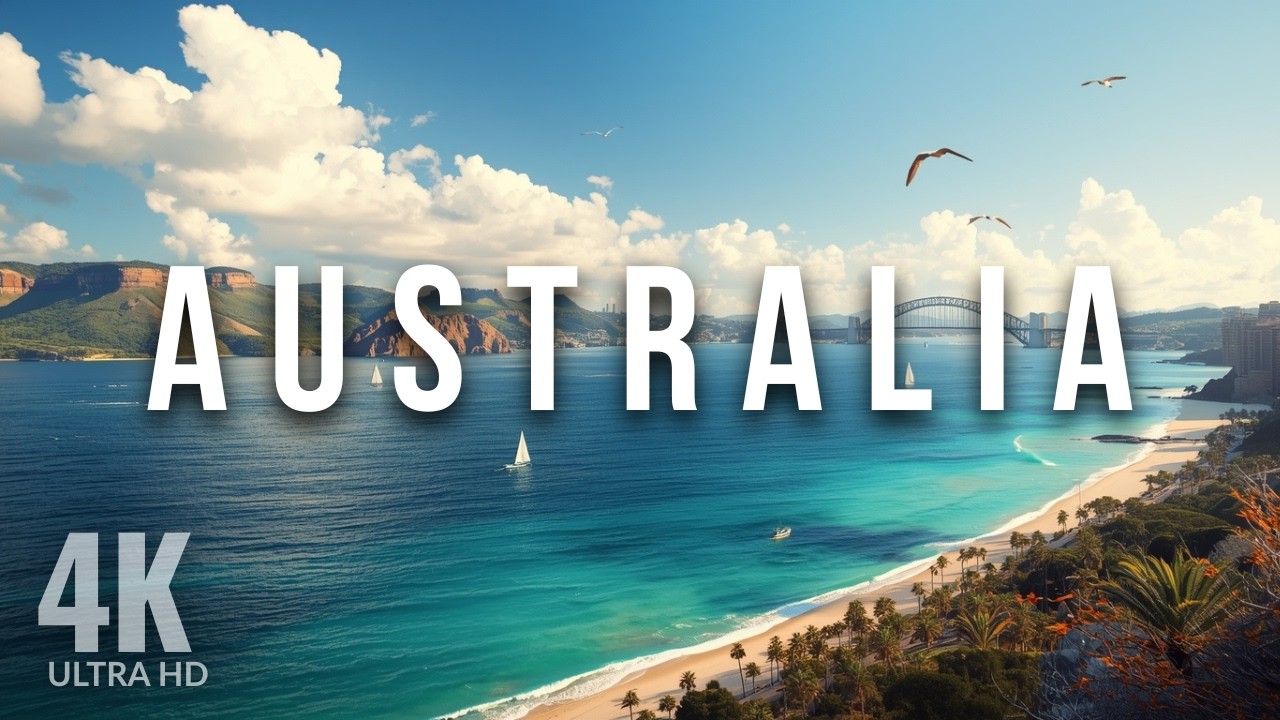 Australia 4K – 12 Hours of Relaxing Music for Sleep, Study, Focus & Stress Relief | Drone Footage