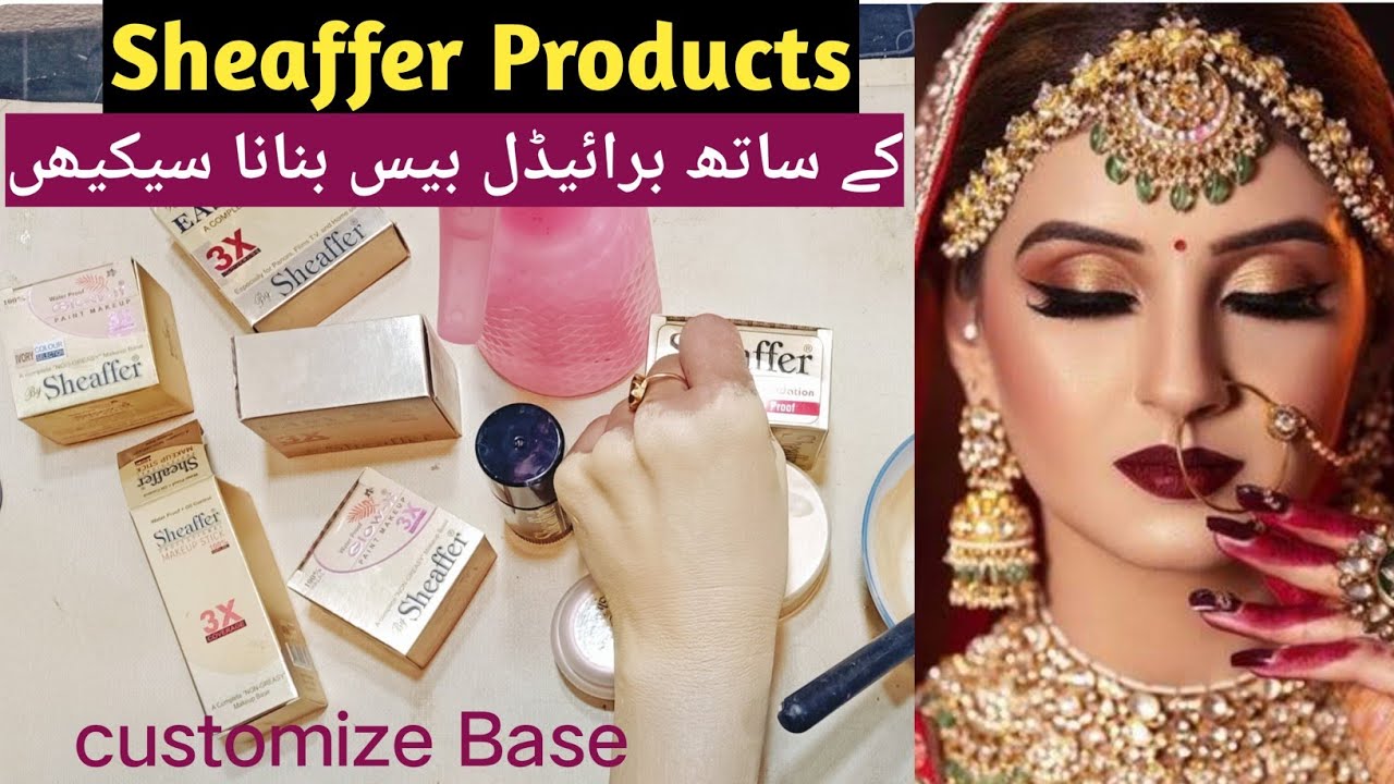 HD Bridal Base Banane ka Tarika // Customize Bridal Base with Shaeaffer Product //