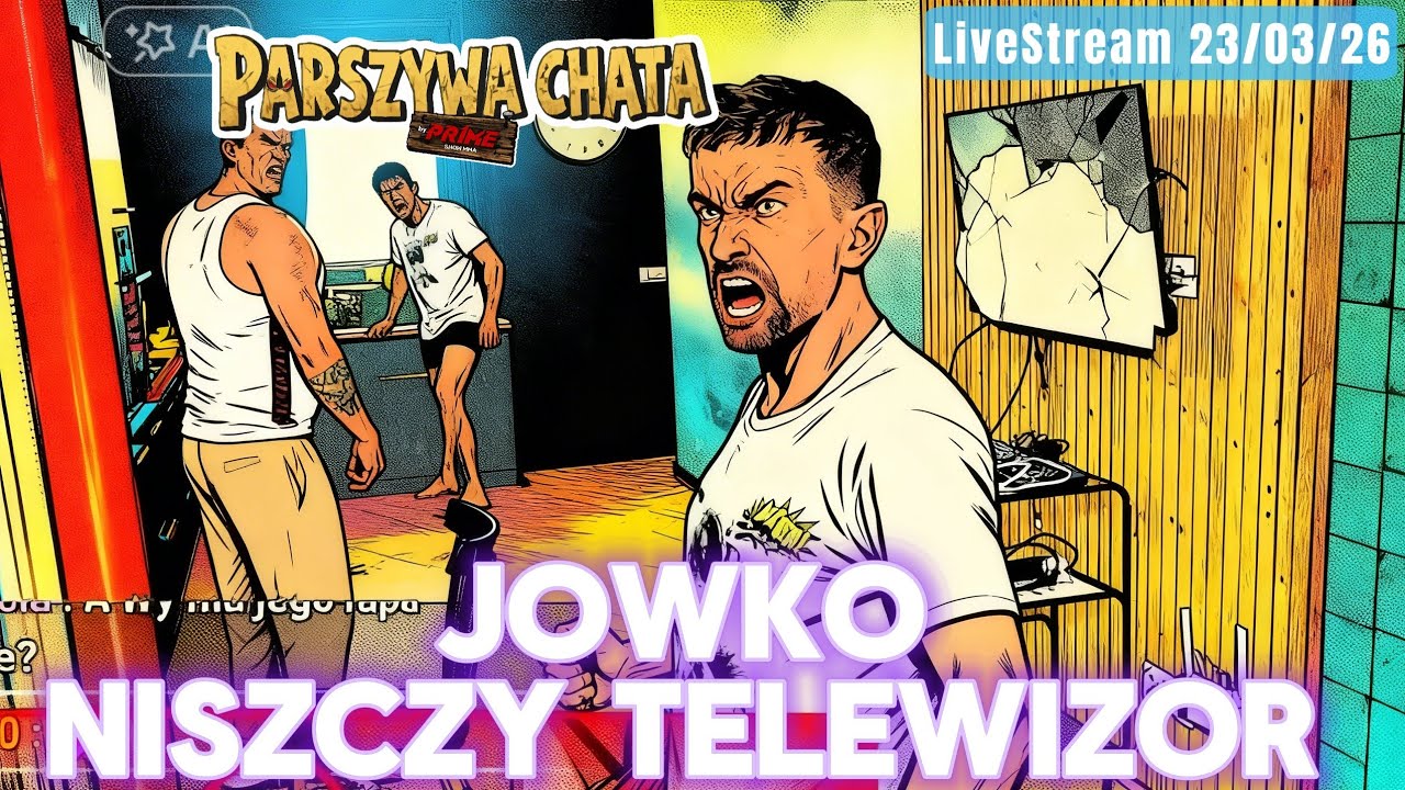 J&Oacute;WK&Oacute; NISZCZY TELEWIZOR#parszywa #chata #j&oacute;wko #bezrąk #primemma #viralvideo #live #streamer #4you