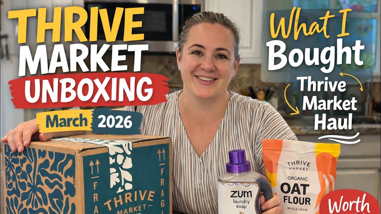 Распаковка товаров Thrive Market, март 2026 года. Находки без глютена.