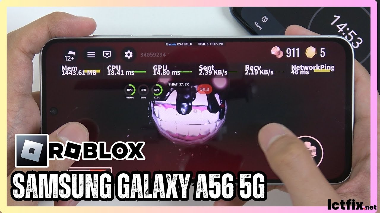 SAMSUNG GALAXY A56 5G ROBLOX Gaming Test | Exynos 1580 | 120Hz Display