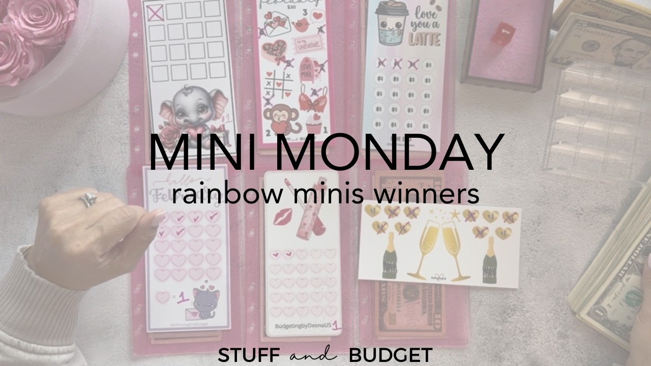 Mini Monday Savings Challenges | Rainbow Minis Winners