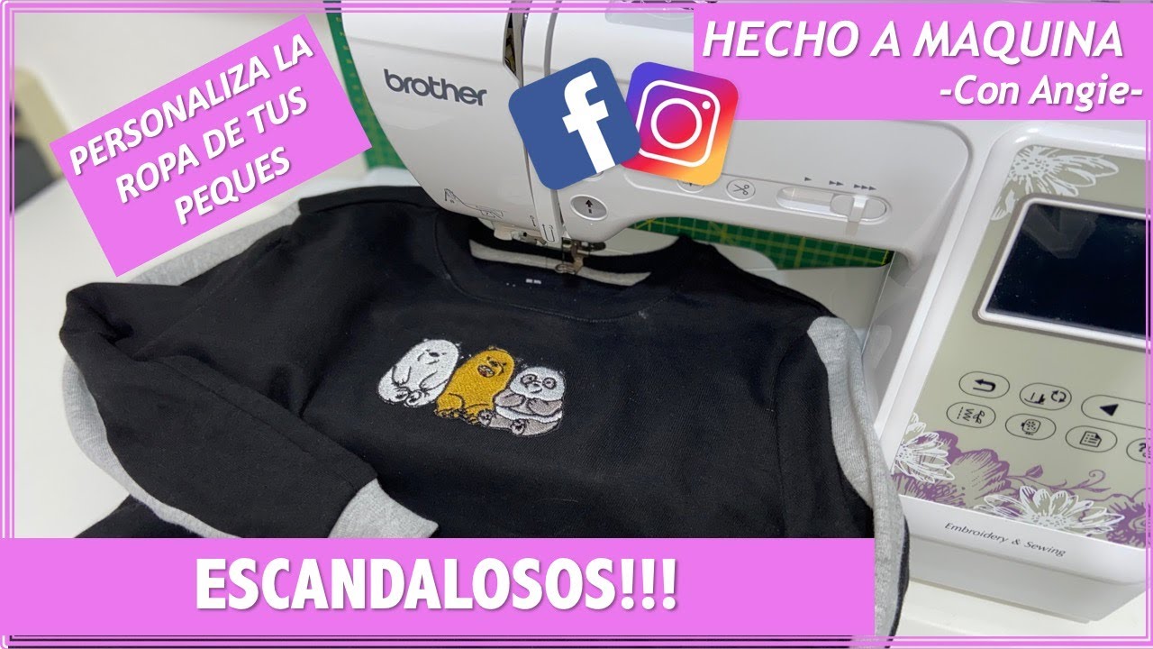 OSOS ESCANDALOSOS // PERSONALIZA TUS PRENDAS CON BORDADOS A MAQUINA!!