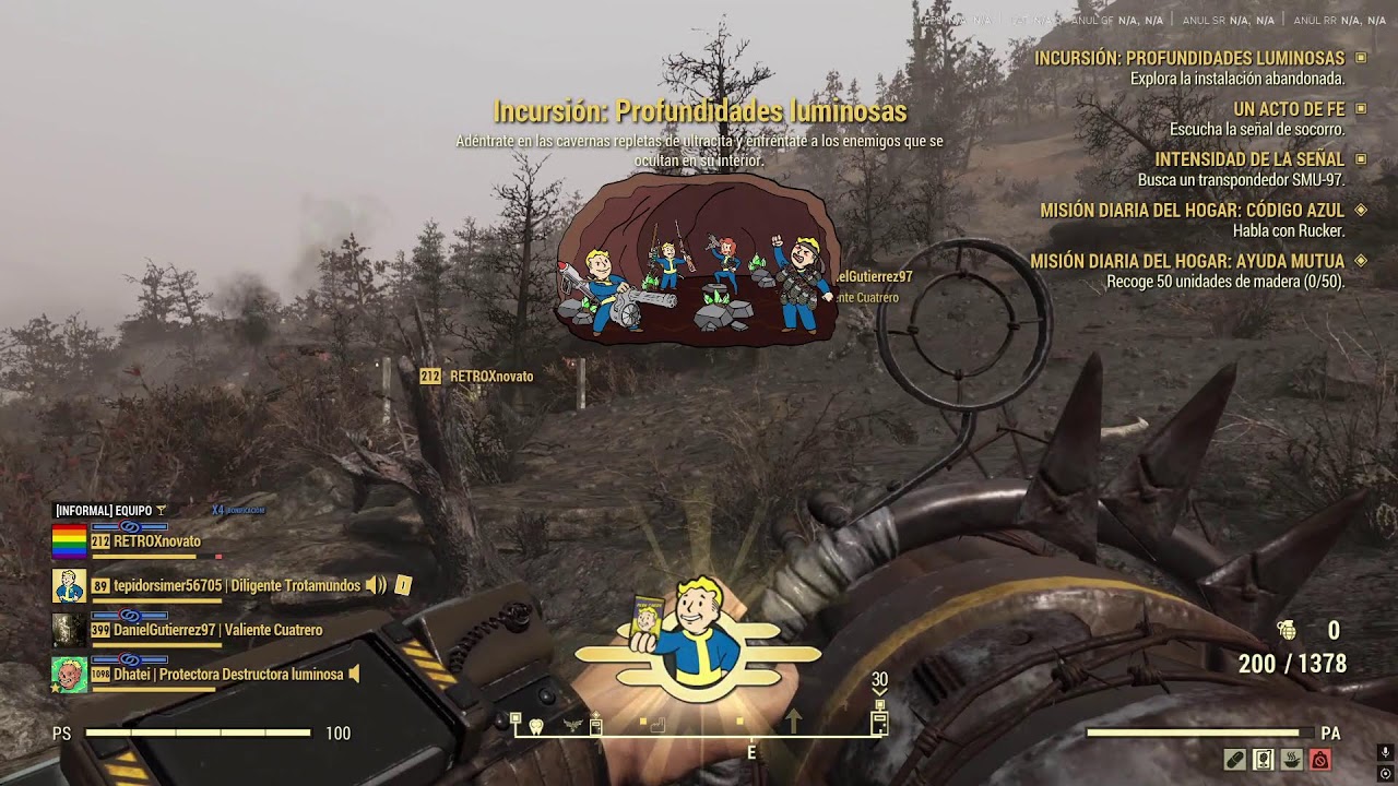 FALLOUT 76 - CONTINUAMOS EN LA AVENTURA