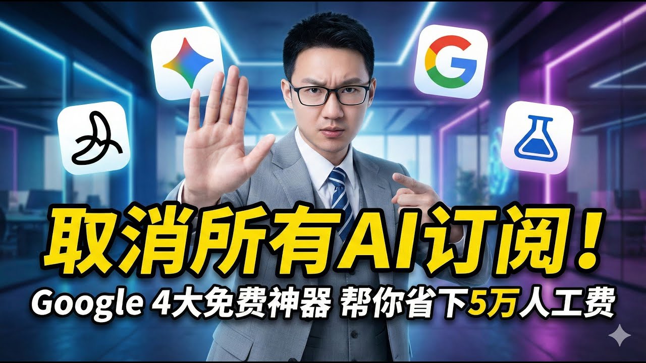 Google AI全家桶最强攻略！NotebookLM做课、Opal做App、Gemini 3做大脑，一人抵一个团队！